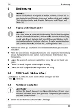 Предварительный просмотр 11 страницы Dometic Waeco TropiCool TC-14FL-AC Instruction Manual