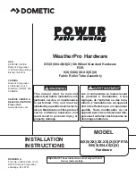 Preview for 1 page of Dometic WeatherPro 855 Series Manual