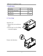 Preview for 4 page of Domex DMX- 8611E User Manual