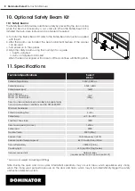 Preview for 8 page of Dominator Select DSO-1 Instruction Manual