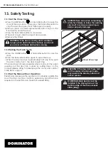 Preview for 10 page of Dominator Select DSO-1 Instruction Manual