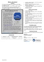 Domintell D Max Remax User Manual preview