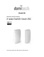 Предварительный просмотр 1 страницы Domitech ZSC User Manual