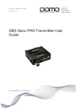 Domo DBS Nano PRO TX User Manual preview