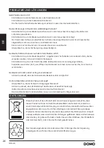 Предварительный просмотр 26 страницы Domo DO331L Instruction Manual