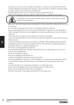 Предварительный просмотр 28 страницы Domo DO331L Instruction Manual