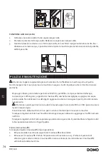 Preview for 74 page of Domo DO725K Instruction Booklet