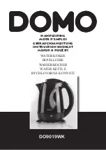 Предварительный просмотр 1 страницы Domo DO9019WK Instruction Booklet