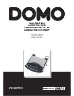 Предварительный просмотр 1 страницы Domo DO9037G Instruction Booklet