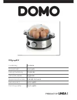 Предварительный просмотр 1 страницы Domo DO9142EK Instruction Booklet