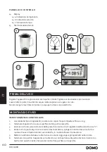 Preview for 40 page of Domo DO9199KR Instruction Booklet