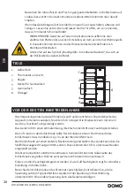 Предварительный просмотр 28 страницы Domo DO929RKC Instruction Booklet