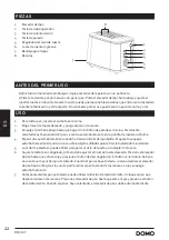 Preview for 22 page of Domo DO972T Instruction Booklet