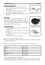 Предварительный просмотр 43 страницы Domo PH DO9112FP Instruction Booklet