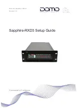 Предварительный просмотр 1 страницы Domo Sapphire RXD3 Setup Manual