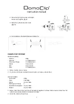 Предварительный просмотр 8 страницы DomoClip BP 61071 Instruction Manual