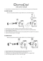 Предварительный просмотр 9 страницы DomoClip BP 61071 Instruction Manual