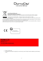 Предварительный просмотр 11 страницы DomoClip DOP138 Instruction Manual