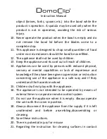 Preview for 3 page of DomoClip DOP167 Instruction Manual