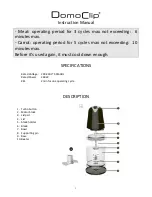 Preview for 5 page of DomoClip DOP167 Instruction Manual