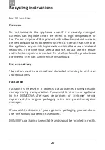 Preview for 28 page of domoova DHV60 User Manual