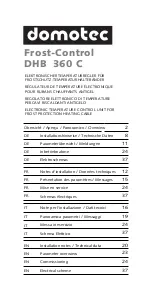 Preview for 1 page of Domotec Frost-Control DHB 360 C Installation Notes