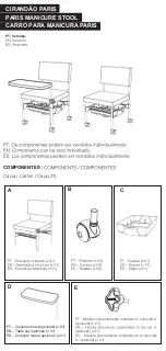 Preview for 2 page of DOMPEL PARIS MANICURE STOOL Instruction Manual