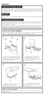 Preview for 4 page of DOMPEL PARIS MANICURE STOOL Instruction Manual