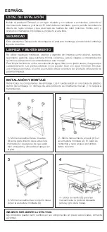 Preview for 5 page of DOMPEL PARIS MANICURE STOOL Instruction Manual