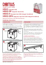 Domus Ventilation HRXE Installation Instructions Manual предпросмотр