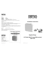 DOMUS Ventillation GTF100LV-PC Installation Instructions & Owner'S Manual preview