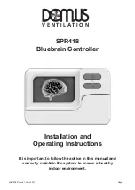 Domus Bluebrain Installation And Operating Instructions Manual предпросмотр