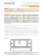 Предварительный просмотр 1 страницы Domus CHAM-23 Installation Manual