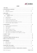 Preview for 3 page of Domus DTA-DTP-11 User Manual