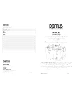 Предварительный просмотр 1 страницы Domus HRX2D Installation And Operating Instructions Manual