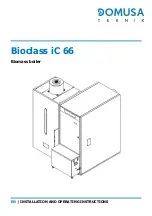 Preview for 1 page of DOMUSA TEKNIK BioClass iC 66 Installation And Operating Instructions Manual