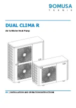 Предварительный просмотр 1 страницы DOMUSA TEKNIK DUAL CLIMA R Installation And Operation Instructions Manual