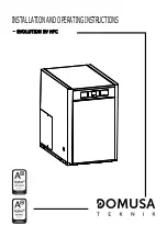 Preview for 1 page of DOMUSA TEKNIK EVOLUTION EV 20 HFC Installation And Operating Instructions Manual