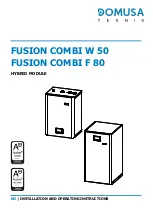 Предварительный просмотр 1 страницы DOMUSA TEKNIK FUSION COMBI F 80 Installation And Operating Instructions Manual