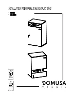 DOMUSA TEKNIK HDEE SERIES Installation And Operating Instructions Manual preview