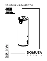 Preview for 1 page of DOMUSA TEKNIK SANIT 1000 Installation And Operating Instructions Manual