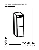 DOMUSA evolution EV HFDX Installation And Operating Instructions Manual preview