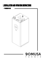 Preview for 1 page of DOMUSA FUSION Installation And Operating Instructions Manual