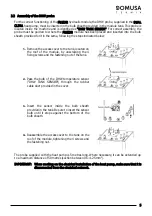 Preview for 7 page of DOMUSA FUSION Installation And Operating Instructions Manual