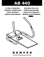 Preview for 1 page of Domyos AB 440 Operating Instructions Manual