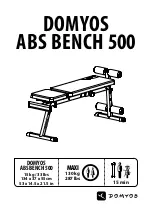 Domyos abs bench 500 Manual preview