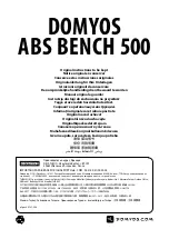 Preview for 15 page of Domyos abs bench 500 Manual