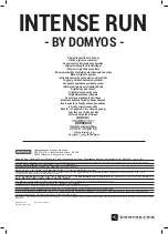 Preview for 33 page of Domyos INTENSE RUN Manual