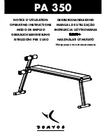 Preview for 1 page of Domyos PA 350 Operating Instructions Manual