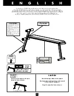 Preview for 5 page of Domyos PA 350 Operating Instructions Manual